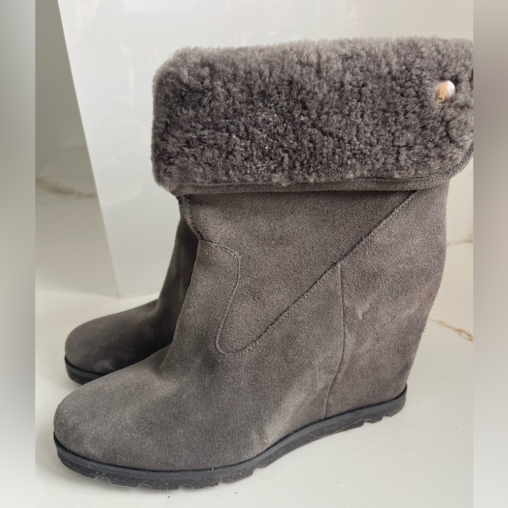 UGG Australia suede Kyra wedge boots